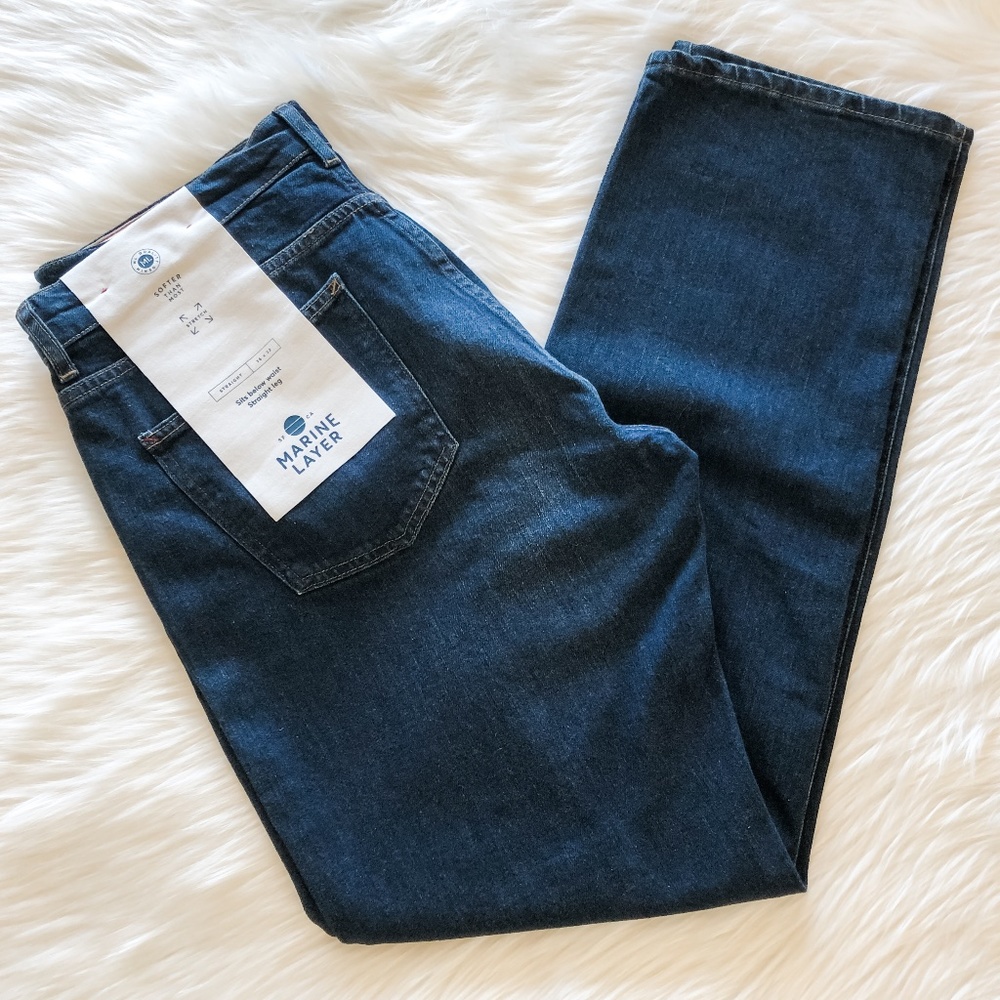 Marine Layer Straight Fit Men's Jeans